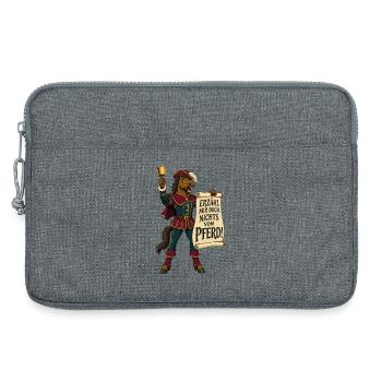 Gaul mit Durchblick - Laptoptasche 13" - Grau meliert - Vorne