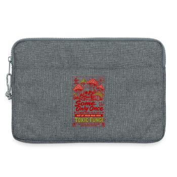Alle Pflanzen sind essbar, giftige Pilze Gartenarbeit - Laptoptasche 13" - Grau meliert - Vorne