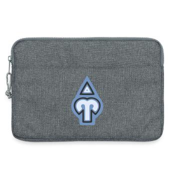 Zodiac Tribal Aries and Fire - Laptop bag 13" - heather grey - Front