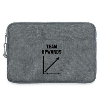 Équipe vers le haut (Succès / Progression / Noir) - Sacoche pour ordinateur portable 13 pouces - gris chiné - Devant