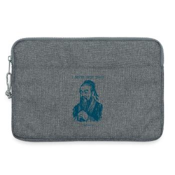 Je n’ai jamais dit ça - Confucius - Sacoche pour ordinateur portable 13 pouces - gris chiné - Devant