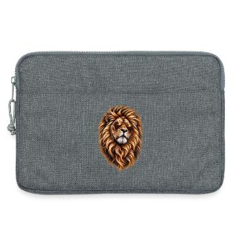 Löwenstark – Wilder Charakter - Laptoptasche 13" - Grau meliert - Vorne