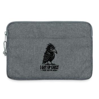  I Got Up Early There Was No Worm Funny Crow - Laptoptasche 13" - Grau meliert - Vorne