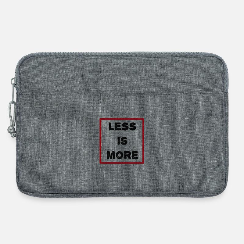 less_is_more - Laptoptasche 13" - Grau meliert