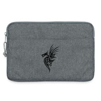 Dragon, dragon, imaginaire - Sacoche pour ordinateur portable 13 pouces - gris chiné - Devant