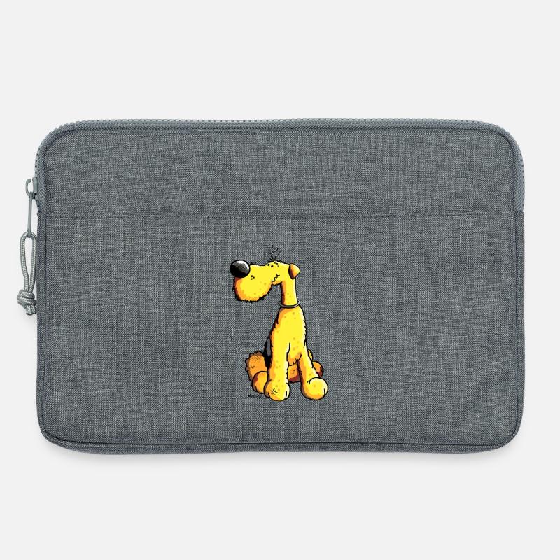 Lustiger Airedale Terrier - Laptoptasche 13" - Grau meliert