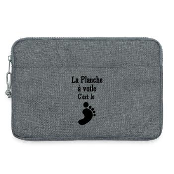Windsurf Windsurfing Windsurfen Planche à voile - Laptop bag 13" - heather grey - Front
