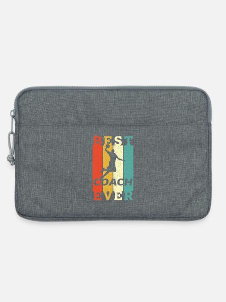 Bester Basketball-Trainer aller Zeiten - Laptoptasche 13" - Grau meliert