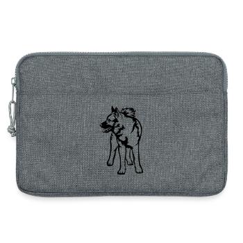 Norwegischer Elchhund - Laptoptasche 13" - Grau meliert - Vorne