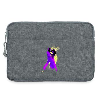 Danseurs de tango argentin - Sacoche pour ordinateur portable 13 pouces - gris chiné - Devant