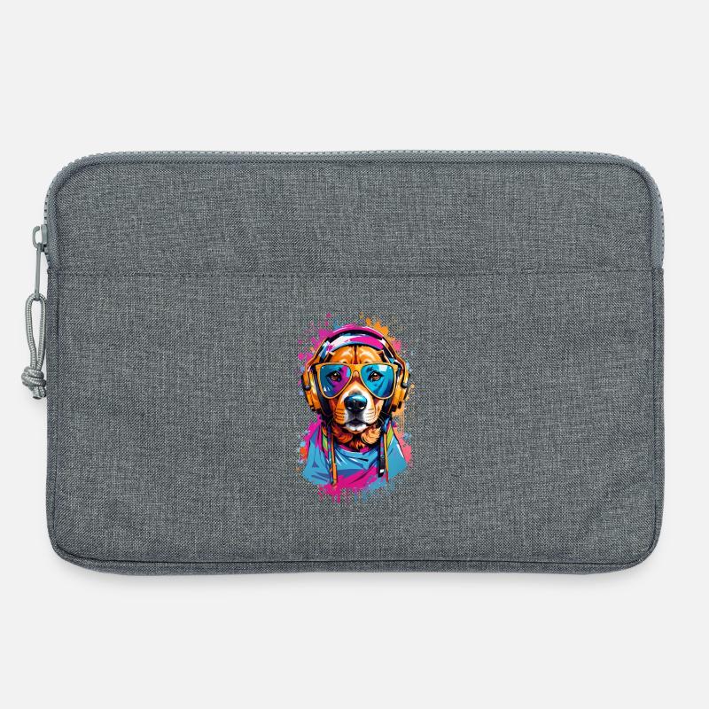 Coole Hund - Laptoptasche 13" - Grau meliert