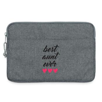 Meilleure tante de tous les temps - Sacoche pour ordinateur portable 13 pouces - gris chiné - Devant