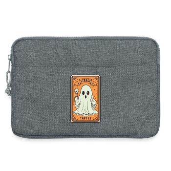 Tarot Karte Geist mit Stock - Laptoptasche 13" - Grau meliert - Vorne