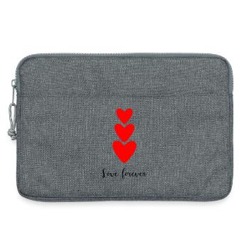 HERZ. PAAR. ICH HABE GERADE GEHEIRATET. Junggesellinnenabschied. VALENTINSTAG. - Laptoptasche 13" - Grau meliert - Vorne