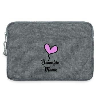 BONNE FÊTE MAMAN. MAMAN. FÊTE DES MÈRES. BONNE FÊT - Sacoche pour ordinateur portable 13 pouces - gris chiné - Devant