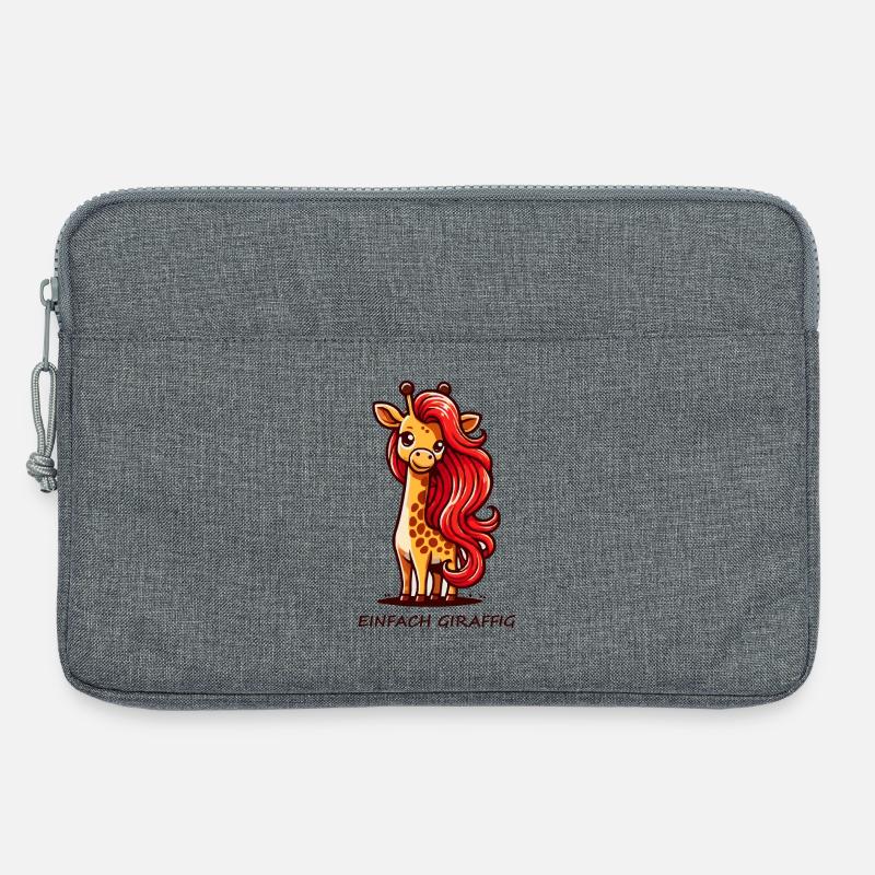 Einfach Giraffig - Laptoptasche 13" - Grau meliert