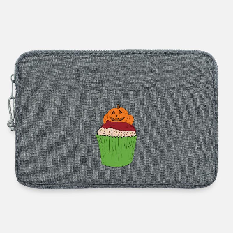 cupcake_citrouille - Laptoptasche 13" - Grau meliert