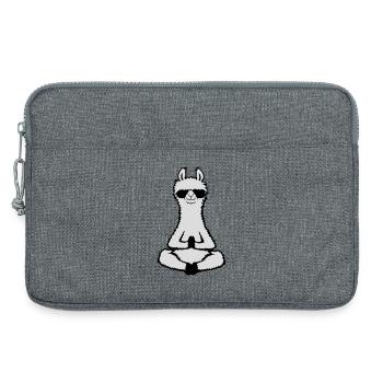 Lama Cool Zen Meditation Sonnenbrille Entspannt - Laptoptasche 13" - Grau meliert - Vorne