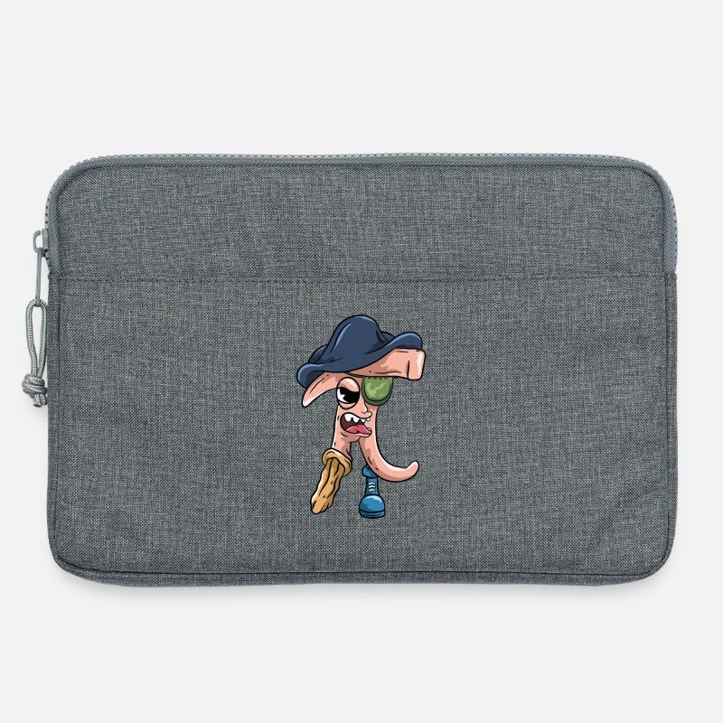 Pi – Mathe Pirat - Laptoptasche 13" - Grau meliert