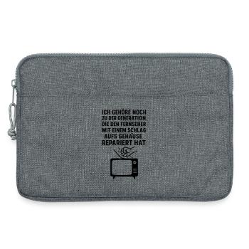 Generation Fernsehen TV Reparatur - Laptoptasche 13" - Grau meliert - Vorne