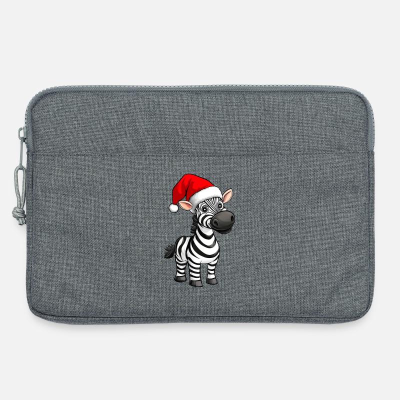 Zebras Christmas - Laptop bag 13" - heather grey