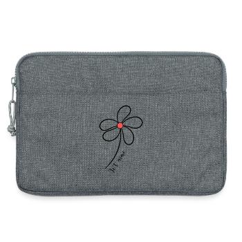 I LOVE YOU. LOVE YOU. CHRISTMAS. MERRY CHRISTMAS. FIR. - Laptop bag 13" - heather grey - Front