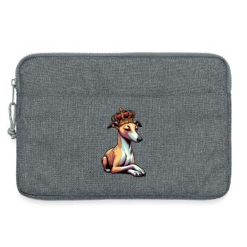 Whippet Windhund Whippets Windhundbesitzer - Laptoptasche 13" - Grau meliert - Vorne