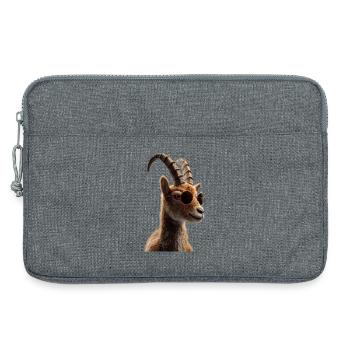 Capricorn Goat Alpine Ibex Capricorn Goats - Laptop bag 13" - heather grey - Front