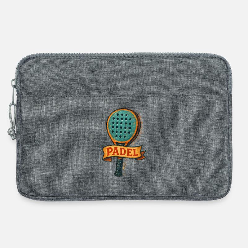 Padel-Racket – Padeliste - Laptoptasche 13" - Grau meliert