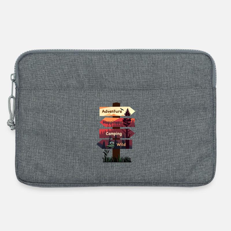 Path to Happiness - Laptoptasche 13" - Grau meliert