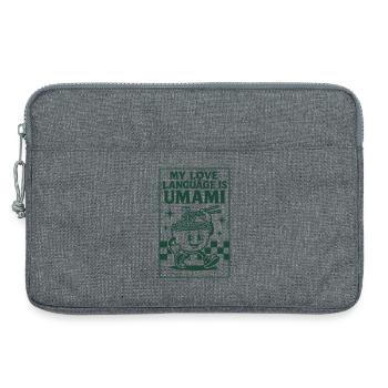 Umami ist Liebe | Ramen Nudeln - Laptoptasche 13" - Grau meliert - Vorne