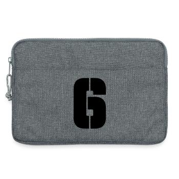 6 - Sacoche pour ordinateur portable 13 pouces - gris chiné - Devant