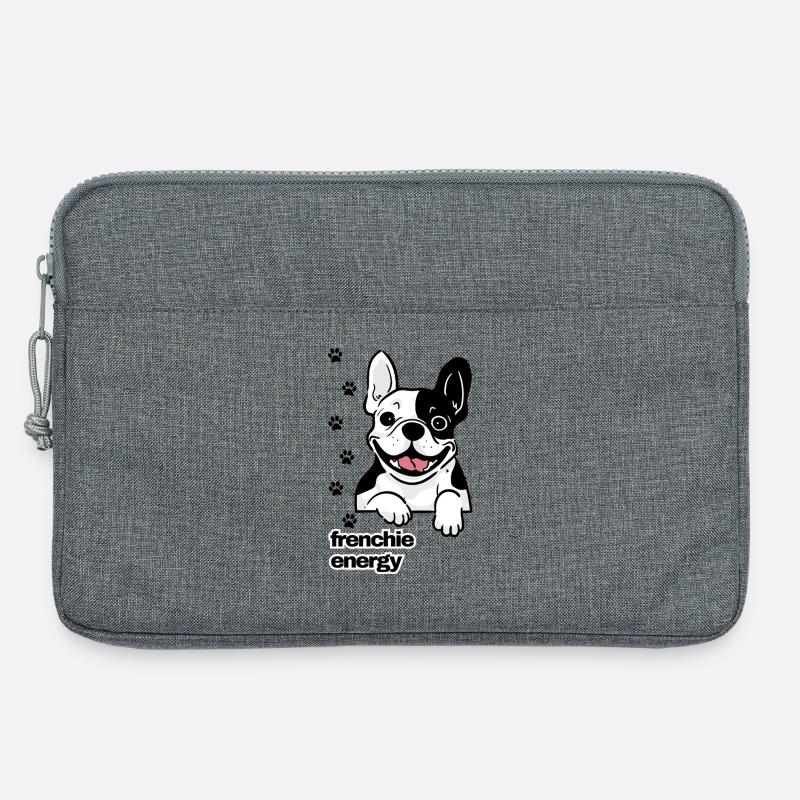 Frenchie Energy - Laptop bag 13" - heather grey