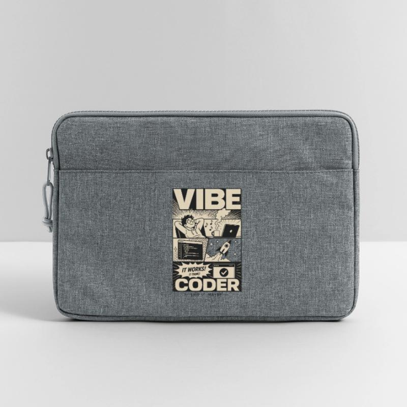 Vibe Coder Programmeur Humour Sacoche pour ordinateur portable 13 pouces