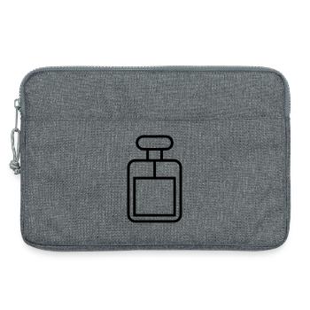 Parfümflasche - Laptoptasche 13" - Grau meliert - Vorne
