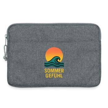 Sommergefühl Wellenzauber - Laptoptasche 13" - Grau meliert - Vorne
