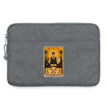Rezeptionist | Empfang Tarot - Laptoptasche 13" - Grau meliert - Vorne