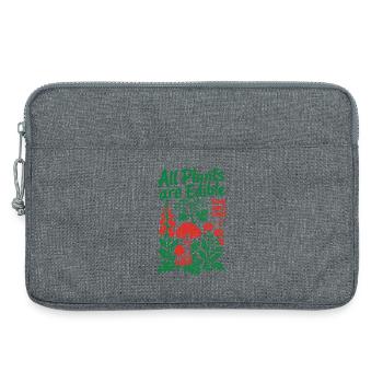 Toutes les plantes sont comestibles pour le jardinage biologique - Sacoche pour ordinateur portable 13 pouces - gris chiné - Devant