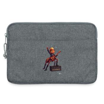 MALÚ die E-Gitarren Ameise | Geschenk für Rocker - Laptoptasche 13" - Grau meliert - Vorne