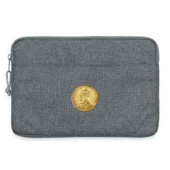 Haile Selassie I Jah Rastafari Rasta Reggae Racines - Sacoche pour ordinateur portable 13 pouces - gris chiné - Devant