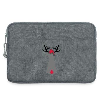 weihnachten - Laptoptasche 13" - Grau meliert - Vorne