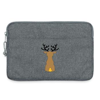 Weihnachten - Laptoptasche 13" - Grau meliert - Vorne