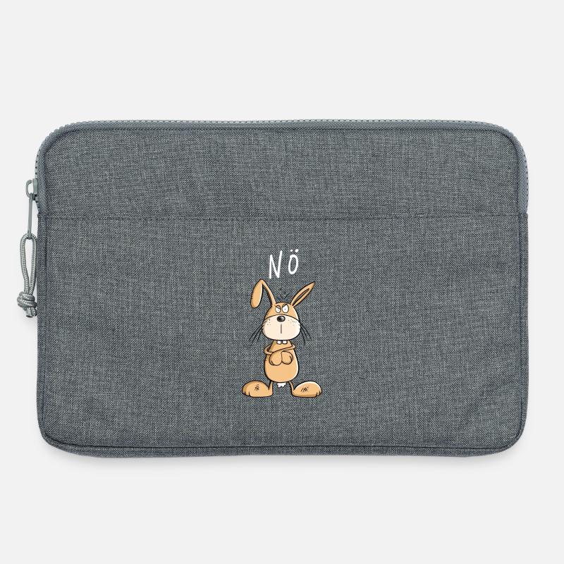 NÖ Hase Comic Ostern Geschenk - Laptoptasche 13" - Grau meliert