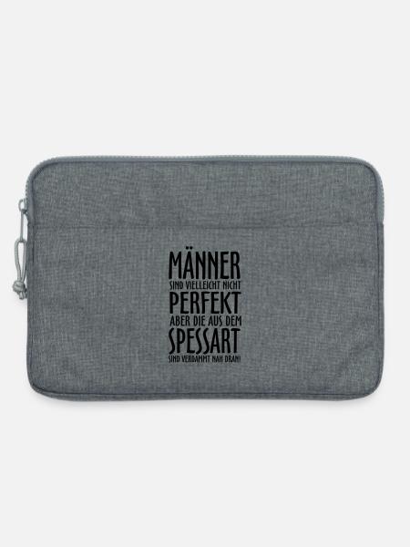 Männer aus dem Spessart - Laptoptasche 13" - Grau meliert
