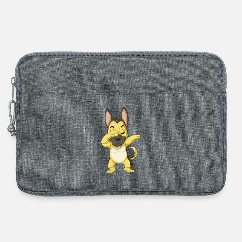 Dabbing Deutscher Schäferhund - Laptoptasche 13" - Grau meliert