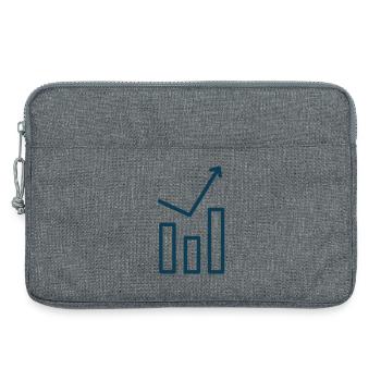 Economic upswing | Upward trend | Vector - Laptop bag 13" - heather grey - Front