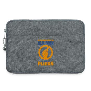 Pensionierter Elektriker - Laptoptasche 13" - Grau meliert - Vorne