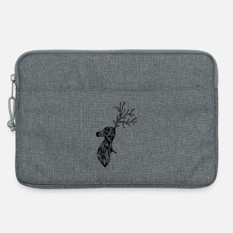 Hirsch - Laptoptasche 13" - Grau meliert