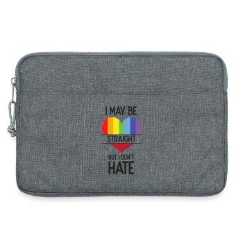 Pride Month - Ich mag heterosexuell sein, aber ich hasse es nicht - Laptoptasche 13" - Grau meliert - Vorne