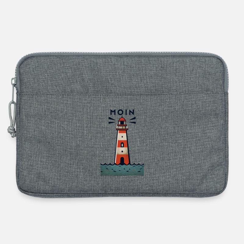 Leuchtturm - Laptoptasche 13" - Grau meliert